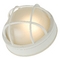 Design Classics Marine Bulkhead Light with Ribbed Glass in White 4511 WH