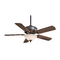 Minka Aire Fan with Light with Beige / Cream Glass in Oil Rubbed Bronze Finish F620-ORB
