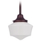 Design Classics 6-Inch Schoolhouse Mini-Pendant Light in Bronze Finish FC3-220 / GF6