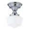 Design Classics 6-Inch Schoolhouse Ceiling Light in Chrome Finish FCS-26 / GF6