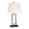 Contemporary Table Lamp with Rectangular Cutout 