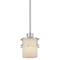 Mini-Pendant with Satin Nickel Rings
