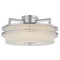 Three-light semi-flushmount