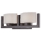 Two-light bathroom fixture