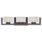 Three-light bathroom fixture