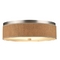 20-1/2 Inch Flushmount Drum Shade Ceiling Fixture