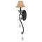 Single-Light Sconce with Crystal Ornaments