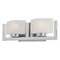 Two-light bathroom fixture