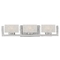 Three-light bathroom fixture