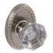 Clear Crystal Door Knob Privacy Set