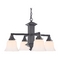 Design Classics Craftsman Chandelier Light with Four Lights 375-78 / G9110