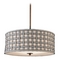 Design Classics Contemporary Drum Shade Pendant Light in Bronze Finish DCL 6528-604 SH7489  KIT