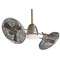 Minka Aire 42-Inch Ceiling Fan with Twin Turbofans and Light Kit F602-BN/CH