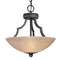 Convertible Semi-Flush/Pendant Ceiling Light Fixture 