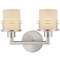 Two-light bathroom fixture