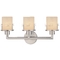 Three-light bathroom fixture