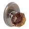 Amber Crystal Door Knob Passage Set