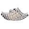 Destination Lighting Modern Crystal Semi-Flushmount Ceiling Light - 14-Inches Wide 99800F14C/RCC