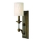 Hinkley Lighting Sconce with White Shade in English Bronze Finish 4790EZ