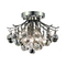 Destination Lighting Contemporary Crystal Semi-Flushmount Ceiling Light - 12-Inches Wide 88000F12C/RCC