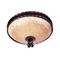 Maxim Lighting International Flushmount Light with Amber Glass in Oil Rubbed Bronze Finish 20601VAOI