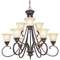 Nine-Light Chandelier 