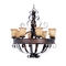 Maxim Lighting International Chandelier with Amber Glass in Oil Rubbed Bronze Finish 20610VAOI