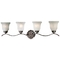 Energy Star Qualified Four-Light Bathroom Fixture