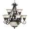 Nine-Light Chandelier 