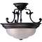 Three-Light Semi-Flush Ceiling Fixture