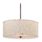 Design Classics Large Bronze Drum Pendant Light with Cream Shade DCL 6528-604 SH7518  KIT