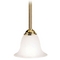 Kichler Lighting Mini-Pendant Light with White Glass 2771PB