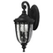 Murray Feiss Import Co. Outdoor Wall Light with Clear Glass in Black Finish OL3001BK