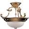 Two-Light Semi-Flush Ceiling Fixture