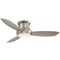 Minka Aire 52-Inch Hugger Ceiling Fan with Three Blades and Light Kit F519-BN