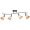 Quoizel Lighting Directional Spot Light with Amber Glass in Palladian Bronze Finish DH1404PN