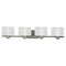 Quoizel Lighting Four-Light Bathroom Fixture with Ripple Glass PF8604ES
