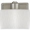 Quoizel Lighting Modern Bathroom Light with White Glass in Empire Silver Finish PF8601ES