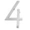 Brushed Nickel House Number