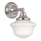 Design Classics Schoolhouse Sconce in Polished Nickel WC1-15 / GC6