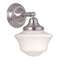 Design Classics Schoolhouse Sconce in Satin Nickel Finish WC1-09 / GC6