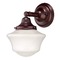 Design Classics Schoolhouse Sconce in Bronze Finish WC1-220 / GC6
