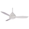 Minka Aire 52-Inch Wet Rated Ceiling Fan w/ Three Blades and Light Kit F577-WH