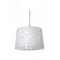 Bazz Hilo One-Light Pendant with White Drum Lamp Shade P00243W