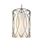 Troy Lighting Pendant Light with White Shades in Silver Gold Finish F1288SG