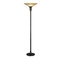 Torchiere with Honey-colored Glass
