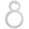 Brushed Nickel House Number