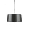 Three-Light Black Barrel Shade Pendant