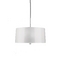 Three-Light White Barrel Shade Pendant