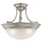 Three-Light Semi-Flush Ceiling Light Fixture